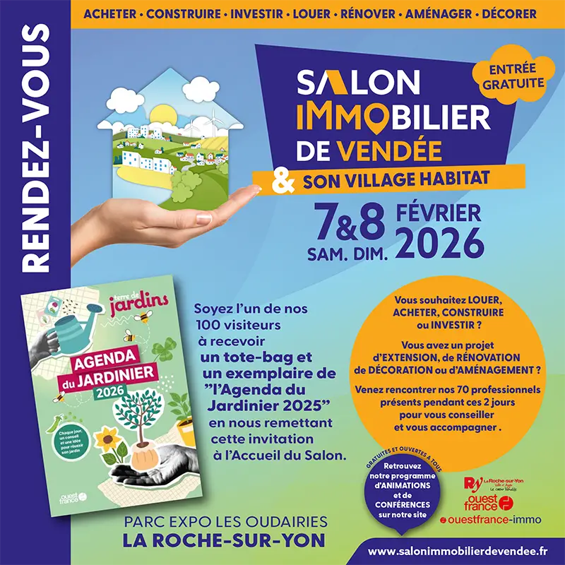 Invitation gratuite Salon Immobilier de Vendée 2026
